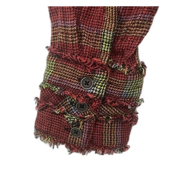 Free People We The Free Running Wild Wrap Top Size Small Plaid - Picture 5 of 13